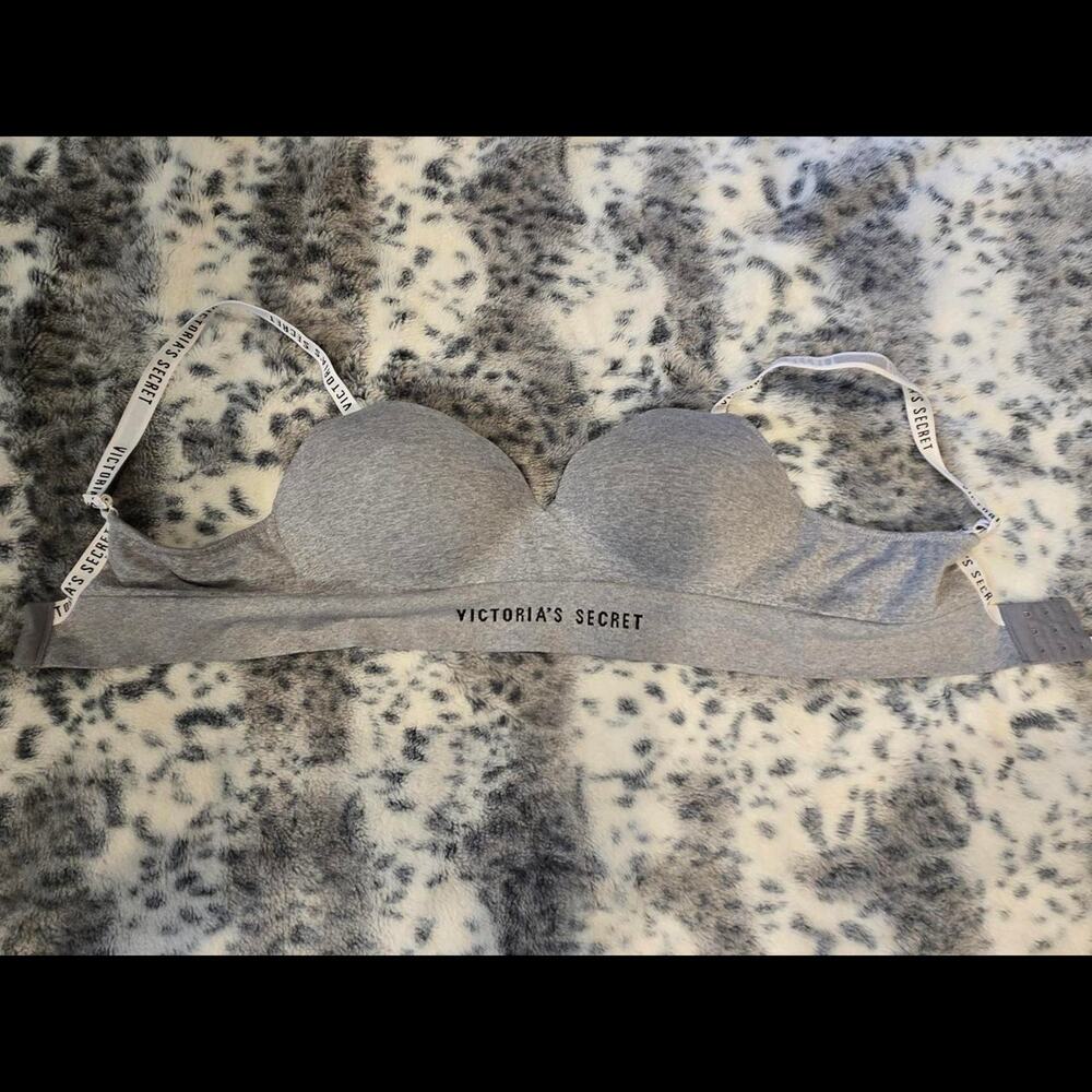 Grey victorias secret bra lingerie